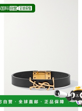 1h可退 潮奢 Saint Laurent 圣罗兰 男士 徽标铭牌手镯 7088150IH