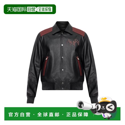 AMIRI 男士夹克 AMLTBB10060001 SS2025 黑色 Leather jacket