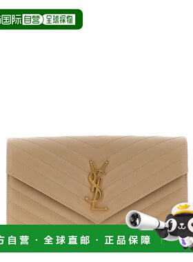 SAINT LAURENT 女士钱包 377828BOW012721 CO 米白色