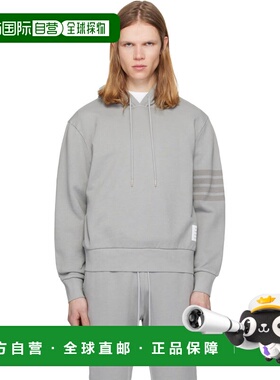 1h可退 潮奢 Thom Browne 汤姆 布朗 男士 灰色 Solid Loopback O