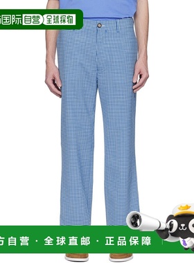 1h可退 潮奢 Marni 玛尼 男士 蓝色 & 白色 Wool Blend Gingham