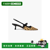 潮奢 Jimmy 周仰杰 1h可退 Didi Choo 女士 皮革边豹纹小牛毛