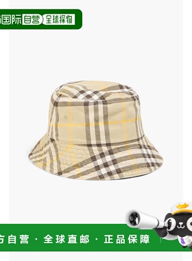 潮奢 Burberry 巴宝莉 男士 格纹棉渔夫帽 AMHCLASSICBUCKET15055