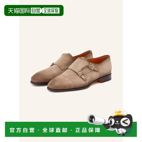 SANTONI 男士商务休闲鞋 100297256612000 CO 浅棕色 Double Monk