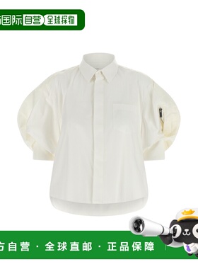 1h可退 潮奢 Sacai 女士 Bomber 袖衬衫 SCW336 white白色 舒适时