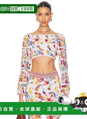 1h可退 潮奢 Etro 艾特罗 女士 短款长袖上衣 WRJA010099TLE04