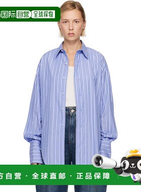 1h可退 潮奢 Maison Margiela 马丁 马吉拉 女士 蓝色衬衫 S29DT0