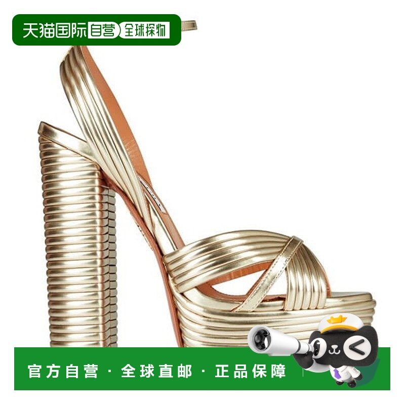 1h可退 潮奢 AQUAZZURA 女士 Sundance Plateau 防水台凉鞋