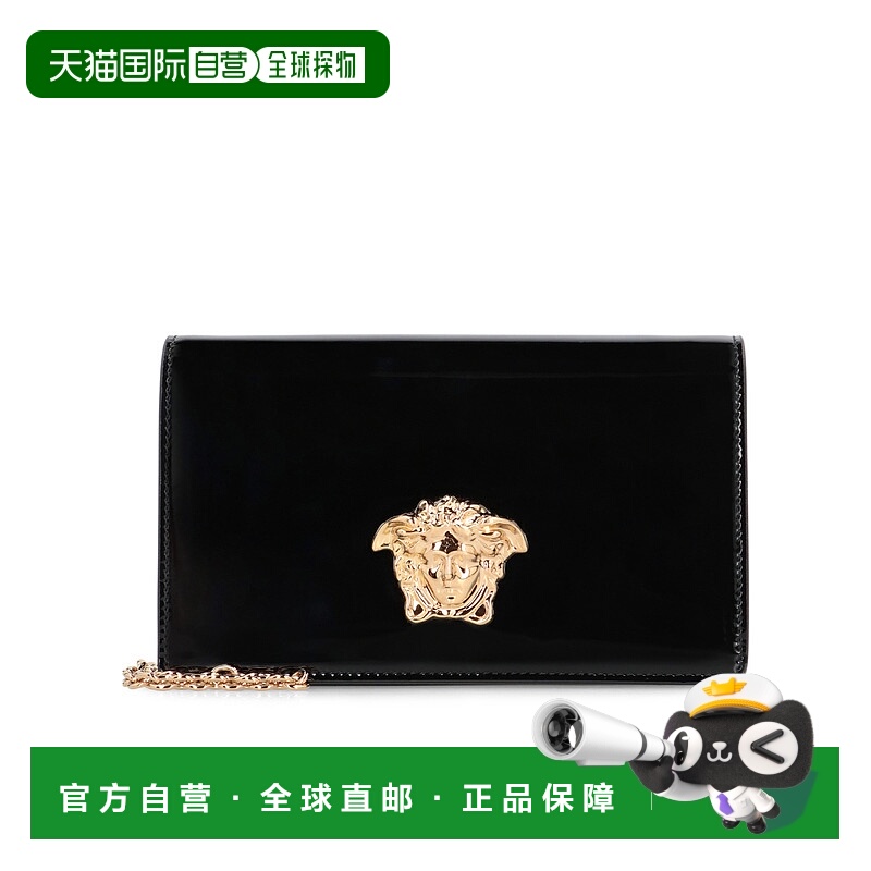 1h可退 VERSACE 女士钱包 10155731A157341B00V AW2024 黑色牛皮