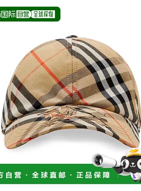 BURBERRY 男士帽子 8085723 AW2024 卡其色 BURBERRY CHECK BASEB