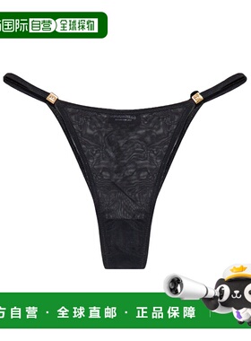 DSQUARED2 女士内裤 D8L7C5910001 SS2025 黑色 THONG丁字裤