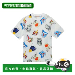 MARNI 男童T恤 M01571M00VR0M114 AW2025 白色 短袖T恤