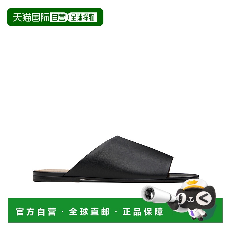 1h可退 THE ROW 女士凉鞋 F1629L57ABLK AW2025 黑色 Signum 拖鞋