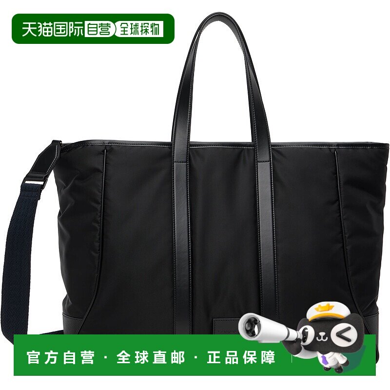 1h可退 潮奢 Lanvin 朗雯 男士 黑色 Curb Nylon 托特包 LMBGSTMM