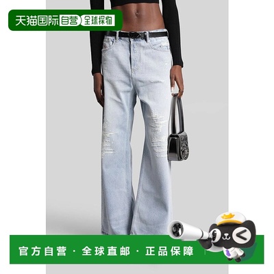 DIESEL 女士牛仔裤 429814A0692609M53 AW2025 蓝色直筒裤