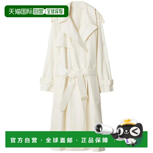 BURBERRY 女士大衣 8086313B9352 AW2024 白色 Trench Coat风衣