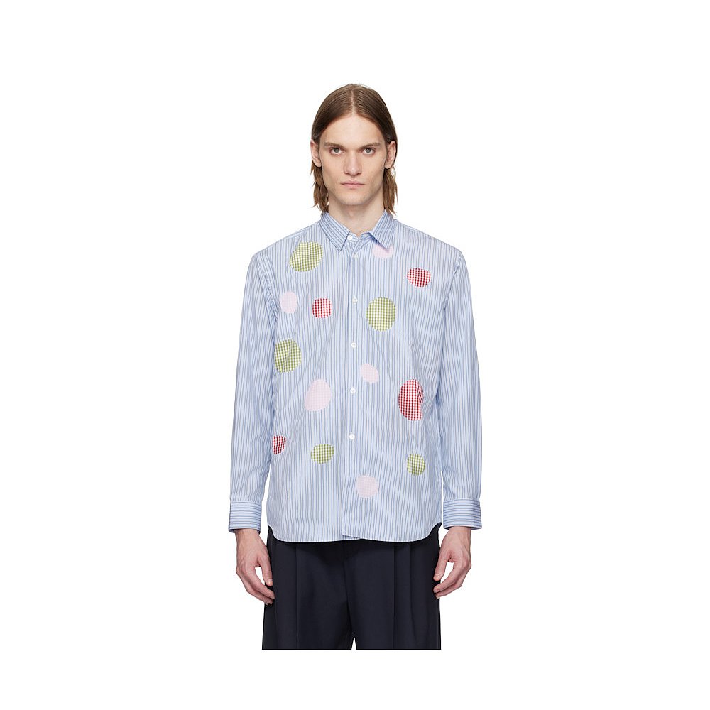 1h可退 comme des garcons 女士 衬衫条纹府绸格纹