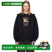 Zip 巴宝莉 潮奢 1h可退 Check Burberry 黑色 Cotton 男士 Trim