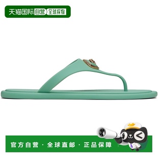 1h可退 潮奢 versace 范思哲 女士 绿色 Alia Rubber 凉鞋 101624