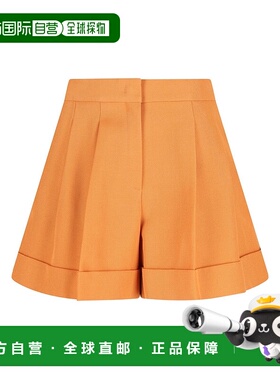 FENDI 女士短裤 FR6690AJYFF1UKE SS2026 橙色 Fendi Wool Shorts