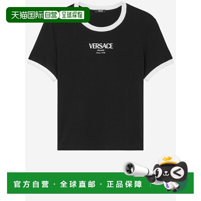 VERSACE 女士T恤 10226561A166852B020 SS2026 黑色