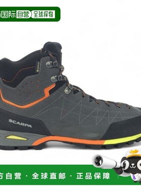 Scarpa男士 Zodiac Plus GTX 鲨鱼/橙色 徒步靴登山鞋 71110-200