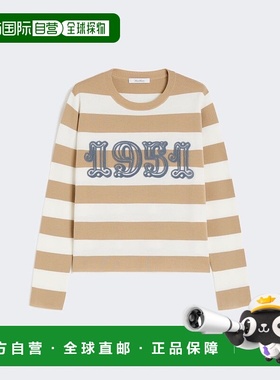 1h可退 潮奢 MaxMara 麦斯玛拉 女士 Viterbo 條紋圓領毛衣 25213