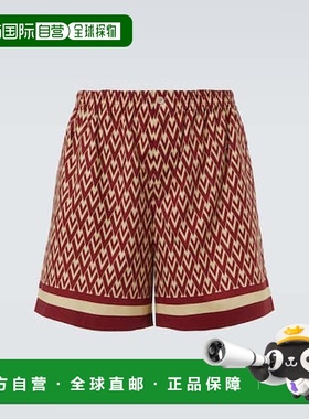 1h可退 潮奢 valentino 华伦天奴 男士 Toute La V领棉府绸百慕大