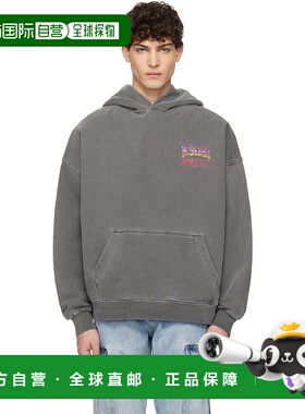 1h可退 潮奢 Ksubi 男士 灰色 Global Ekcess 连帽衫 MPS25FL004