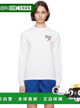 1h可退 潮奢 SPORTY & RICH 女士 白色 LA Marathon 长袖 T 恤 TO