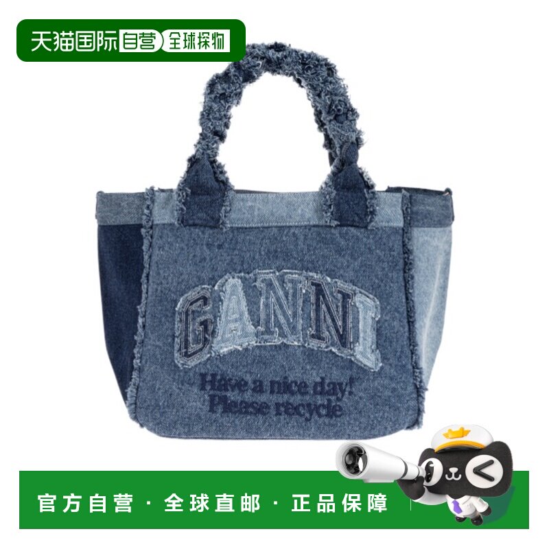 GANNI 女士斜挎包 B2110092569 SS2026 蓝色 双手柄单肩包