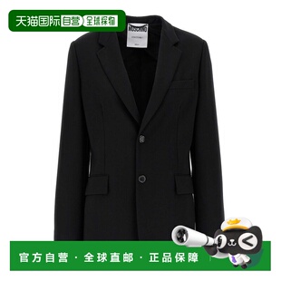 AW2024 051254243555 黑色 Single MOSCHINO Breasted 女士外套