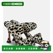 潮奢 AQUAZZURA 1h可退 女士 Twist 豹纹凉鞋