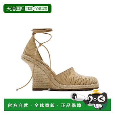 1h可退 奢淘 Burberry Plunge网眼坡跟鞋 女 80992731女鞋休闲鞋