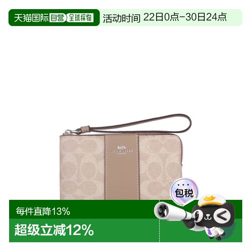 COACH 奥莱款Corner Zip 16 女士拉链开合手拿包 CW854