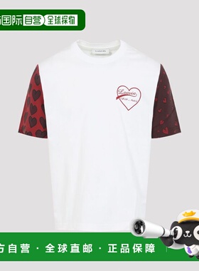 1h可退 潮奢 Lanvin 朗雯 男士 白色棉质T恤 RUTS0212J306H25