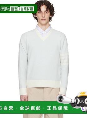 1h可退 潮奢 Thom Browne 汤姆 布朗 男士 蓝色 Textured Striped