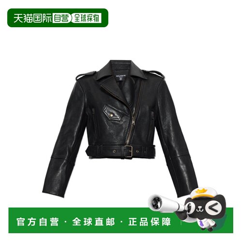 BALMAIN 女士皮衣 HF1TD240LE370PA AW2026 黑色 Leather jacket