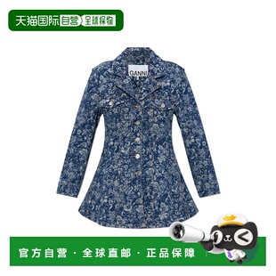 AW2025 J18987007566 蓝色 Jacquard blaze GANNI denim 女士外套