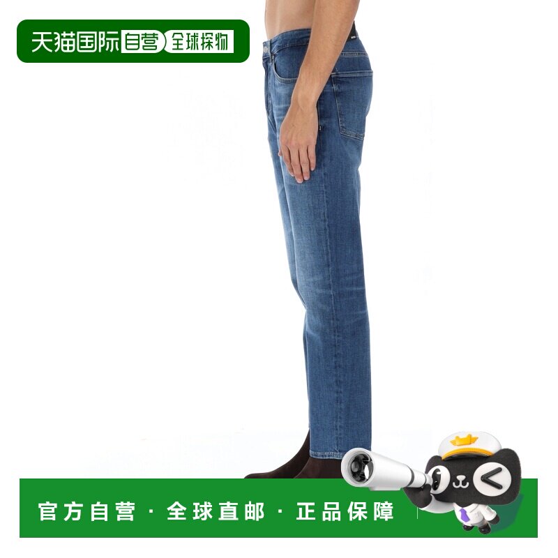 BOSS 男士休闲裤 5054554110248179438 牛仔裤蓝色直筒裤AW2025
