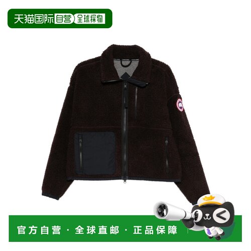 CANADA GOOSE 女士针织衫 1101W9842 SS2026 棕色 Simcoe 立领休