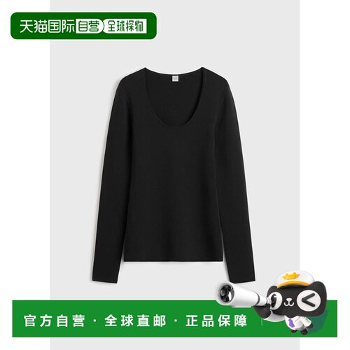 TOTEME 女士T恤 254WRT0571YA0187001 AW2025 黑色长袖