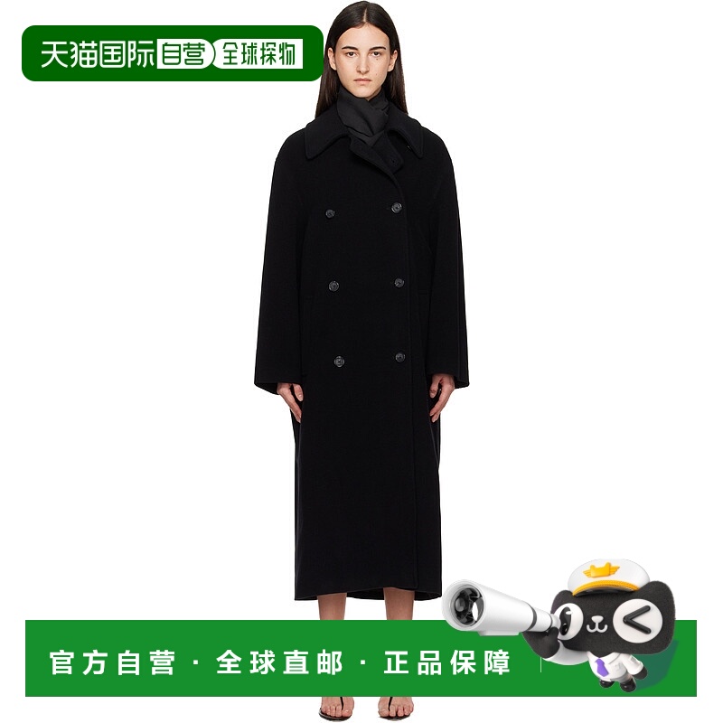 1h可退 潮奢 toteme 女士 黑色 Shield 大衣 254WRO0231FB0532