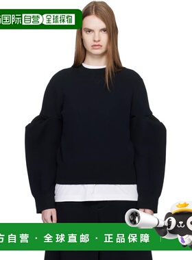 1h可退 潮奢 Sacai 女士 黑色 Sponge Sweat Pullover 套头衫 260
