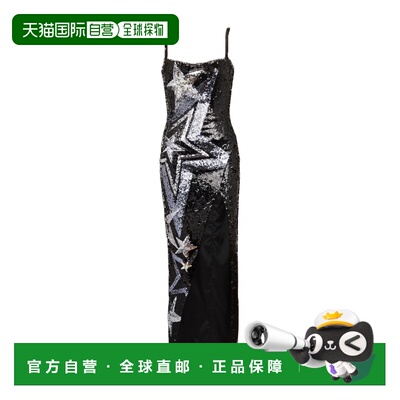 奢淘 Balmain 全亮片刺绣连衣裙 女 CF1RN113PC22吊带长裙
