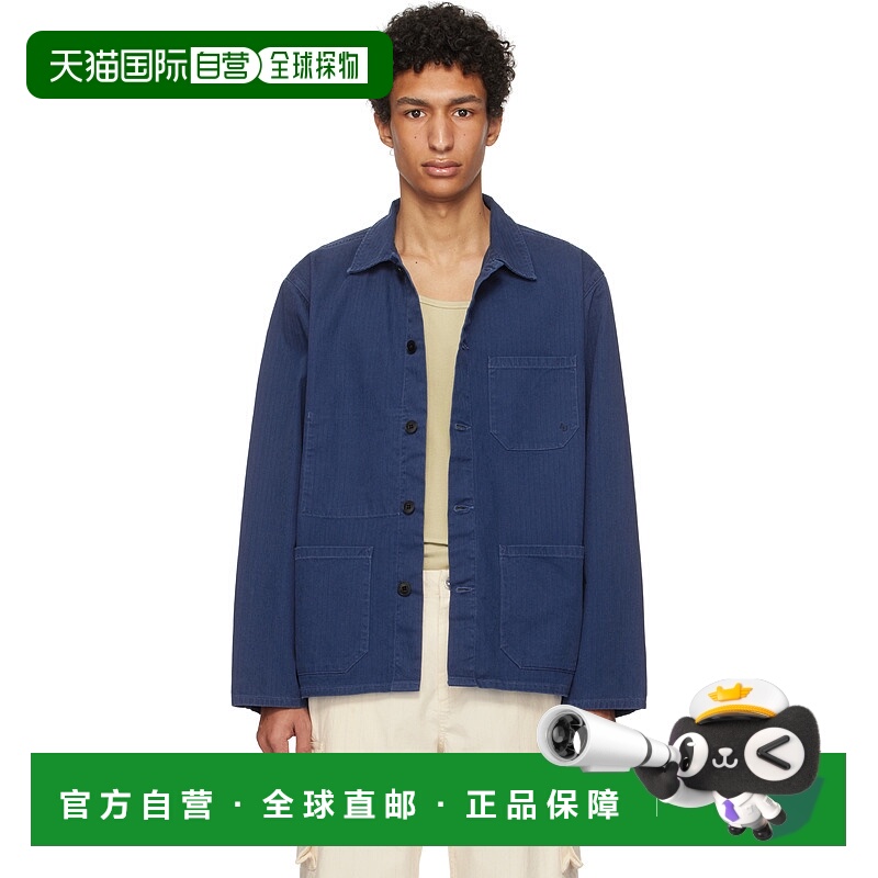 1h可退 潮奢 Nudie Jeans 男士 蓝色 Buddy Herringbone 夹克 160