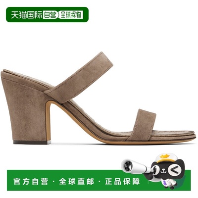 1h可退 潮奢 The Row 女士 灰褐色 Awar Strap 凉鞋 F1595L221