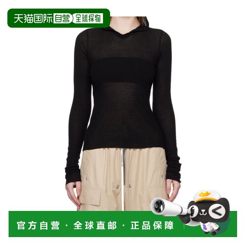 RICK OWENS 女士休闲裤 RP01F6210RC09 SS2026 黑色