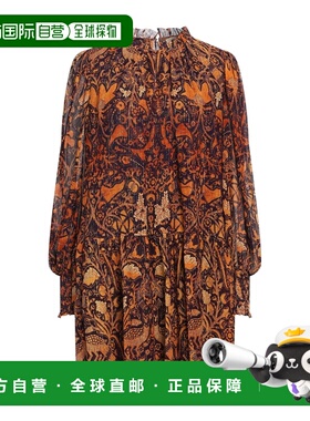 潮奢 ULLA JOHNSON 女士 短款连衣裙 purple紫色 舒适时尚