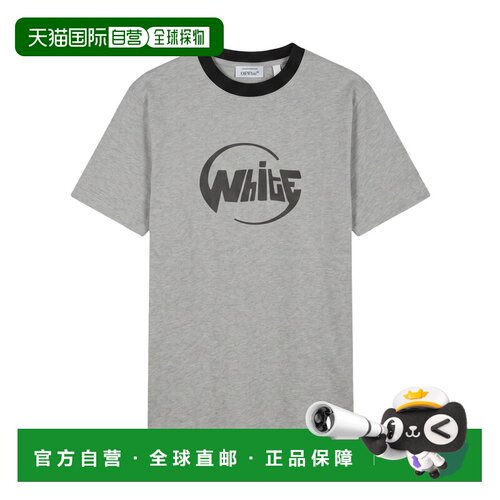 OFF-WHITE 男士T恤 44OWOS26T084030 SS2025灰色短袖